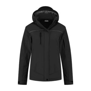 Santino Softshell Jacket Stockholm Ladies - Dryprotex®;Gewatteerd;Reflecterend / Hoge zichtbaarheid;Waterafstotend;Winddicht;YKK Ritssluiting